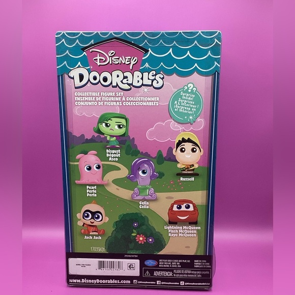 Disney Doorables Figure Set with Green, Pink, Purple Characters - Picture 2 of 2